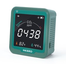 WiFi Indoor Air Quality Monitor CO2 Detector Accurate NDIR Sensor Logger Home CF picture