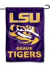 LSU Tigers  GARDEN FLAG 12” X 18” LSU Tigers Premium  Yard Flag picture
