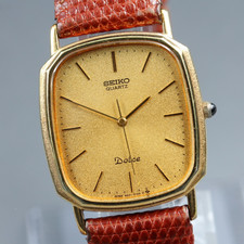[EXC+5] Vintage SEIKO Dolce 9521-5120 Gold Tank 28mm Men's Quartz Watch JP #166 picture