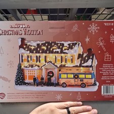 WB Holiday Lighted Ceramic Christmas Vacation Village House Clark Griswold Lowes picture
