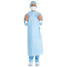 *40-Pieces* Halyard Ultra Non-Reinforced NS Blue Surgical AAMI Level 3 XL 74116 picture