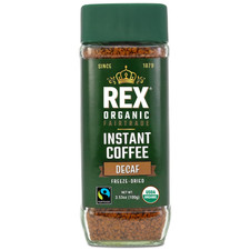Rex Coffee Organic Fairtrade Natural Decaf Freeze-Dried Instant Arabica 3.53 oz picture