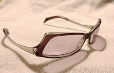 VINTAGE ALAIN MIKLI SUNGLASSES SPACE AGE NIGHT SHADES FRANCE PURPLE FRAME & LENS picture