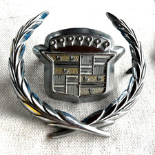OEM GM 1971-1976 Cadillac Trunk Lock Flipper Crest Emblem Cover picture