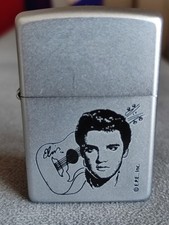 Vintage 2001 Elvis Presley Zippo Lighter - Guitar Signature - Official EPE Inc picture