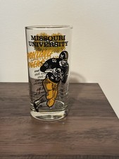 VTG 1977 MIZZOU FOOTBALL MO UNIVERSITY FIGHTING TIGERS GLASS SPORT MEMORABILIA picture