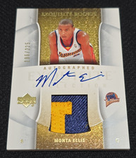 2005-06 Upper Deck Exquisite Monta Ellis Patch Rookie Auto RC #/225 Warriors picture