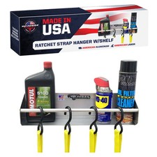 Pit Posse Garage Trailer Organizer Tie-Down Hanger Aluminum Shelf-USA made picture