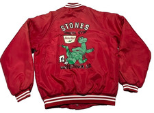 Vintage Hartwell Jacket Mens Medium Red Dinosaur Truck Stop Snaps Sinclair 80s picture