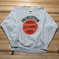 Vintage 1985 Princeton Womens Ivy Champs Reverse Weave Sweatshirt USA - Medium picture