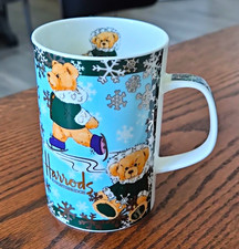Harrods Knightsbridge Bone China Teddy Bear Christmas Coffee Mug 12 fl oz picture