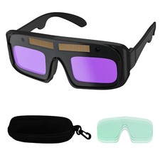 TRQWH Auto Darkening Welding Glasses True Color Solar Safety Goggles PC Lens picture