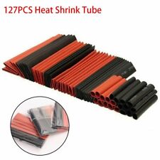 Assorted Sizes Cable Heat Shrink Tubing Kit 127 Piece Set in Black & Red picture