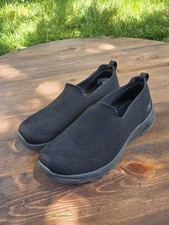 Size 7- Skechers GOwalk Joy Black Slip On Walking Shoes Womens BBK Stretch Fit picture