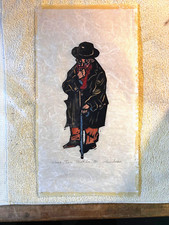RARE Signed Friedman Rabbi Art Discovery King FAUD II Lithograph EGYPT ARAB JEWS picture