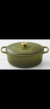 ~LeCreuset *NEW*9.5Qt*Signature*Oval*Dutch Oven, *Olive*Green…*FreeShipping* picture