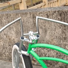 Chico Chrome Bicycle Handlebar 800*175*22.2mm Beach Cruiser E-Bike Low Bar DIY picture