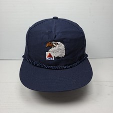 Vintage Citgo Logo American Eagle Snapback Hat Rope Cap  picture