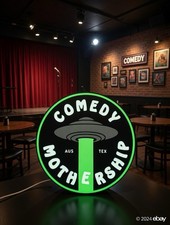 Round Comedy Mothership - Light Up LED Sign Joe Rogan Austin Texas Kill Tony picture
