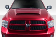 For 2009-2018 Ram 1500 Duraflex Demon Look Hood - 1 Piece picture