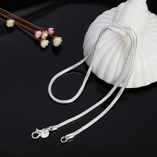 Men&Women's 925 Sterling Silver Tarnish-Free Italian Snake Chain Necklace 16-24* picture