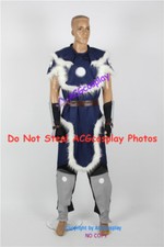 Navy Blue Sokka Cosplay Costume Warrior Outfit include coin prop picture