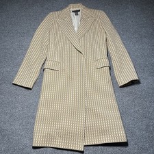Vintage Banana Republic Coat Womens Small Geometric Wool Belted Safari Lined Y2K picture