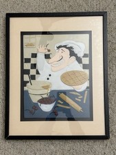 Kohls Home studio Rare Italian Chef Embossed Picture picture