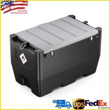 52 Gallon Portable Fuel Tank Diesel Transfer Tank with 12V DC Pump 13.1ft Hose picture