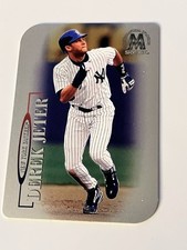 1999 Skybox Molten Metal XPLOSION #142 Derek Jeter HOF RARE REAL METAL DIE CUT picture