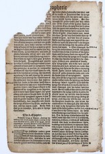 1549 Matthew's Bible Leaf Daniel 4-5 Belshazzar's Feast John Rogers STC 2077 picture
