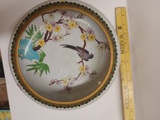 vintage chinese cloisonne bowl With Birds picture
