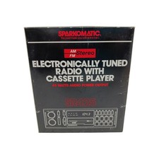 Vintage Sparkomatic SR425 AM/FM Cassette Player Car Stereo Radio New Open Box picture
