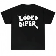 Loded Diaper Unisex Heavy Cotton T-shirt Menswear Top Vintage Distressed picture