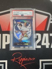 2026 DODGERS x ONE PIECE NIGHT MONKEY D LUFFY DON CARD PROMO FOIL PSA 9 MINT picture