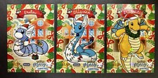 DRATINI X DRAGONAIR X DRAGONITE LOT-POKEMON KANTO COLLECTOONS CHRISTMAS HOLO picture