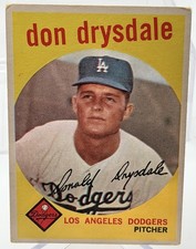 1959 Topps - Don Drysdale #387 picture