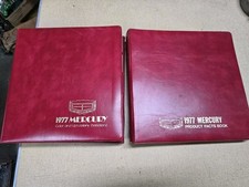 1977 MERCURY COLOR UPHOLSTERY FACTS DEALER SHOWROOM ALBUM COUGAR MONARCH BOOK 77 picture