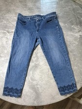 Talbots Womens Flawless Five-Pocket Slim Ankle Jeans Size P12 Light Blue picture