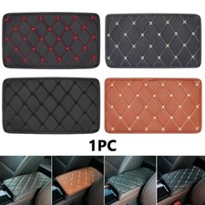 1x Car Armrest Pad Cover Auto Center Console Box Pu Leather Cushion Mat S picture