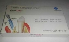 pk of 10 DENTAL COLO GIDE STERILE COLLAGEN SHEET GTR MEMBRANE 10 X 15 mm picture