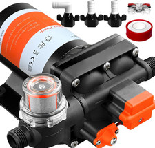 [Upgraded Version] 12V DC Self-Priming Diaphragm Water Pump,30-70 PSI Continuous picture