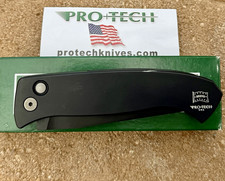 Pro-Tech Brend Black Aluminum Handle Pocketknife SS Drop Point Frame Lock picture