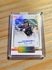 2021 Panini Flawless Performance AUTO #FP-TS ~ TREVOR STORY ~ GEM - 5/5 Gold Ref picture