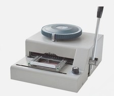 Wonder 72-CHARACTER Manual Embossing Machine for PVC Cards, Tags, IDs, NO METAL picture