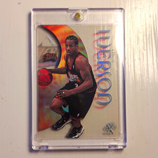 SkyBox 1998-99 E-X Century Nubian Allen Iverson Insert #5 76ers NBA Card picture