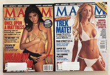 2) SEPTEMBER OCTOBER 2001 JAMIE LYNN SIGLER JOLENE BLALOCK MAXIM MAGAZINE picture