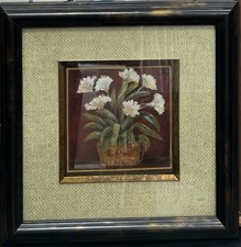 Joyce Combs Simply Red II Framed Floral Still Life Print Signed picture