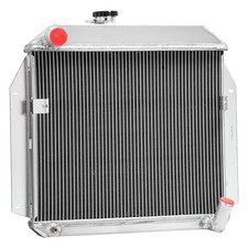 Aluminum Radiator for 1955-1956 Plymouth Belvedere Fury Savoy 3.8L L6 Gas 2 Row picture