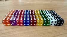 Precision Backgammon Dice-BRAND NEW- NINE COLORS AVAILABLE- THREE SIZES picture